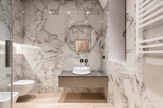 Grey Hamptons Style Bathroom