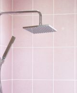 Stainless Steel Chrome Square Wall Mounted Rail Shower